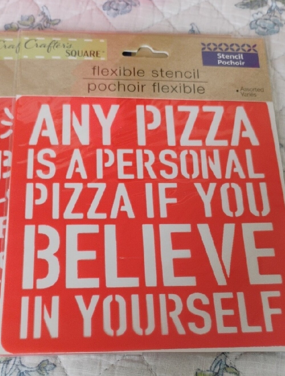 Craft Crafters Square  Lot Of 3 Red Flexible Stencils